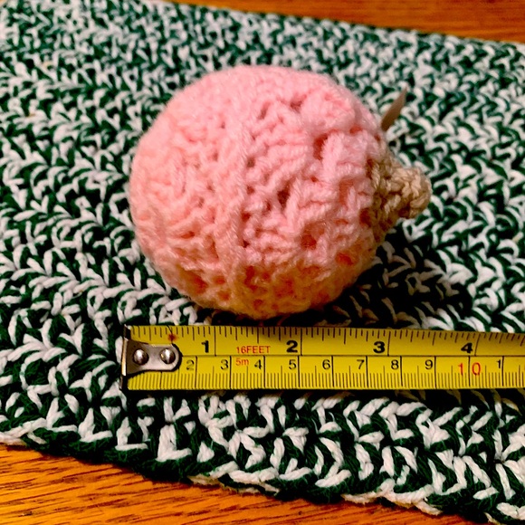 Crocheted Breast Cancer Awareness Boob Ornament - Picture 5 of 5